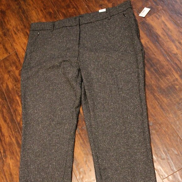2/$40 🏷 Reitmans Charcoal Textured Dress Pants Size 16 - Picture 2 of 4